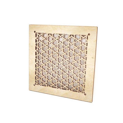 Wooden cover for air duct