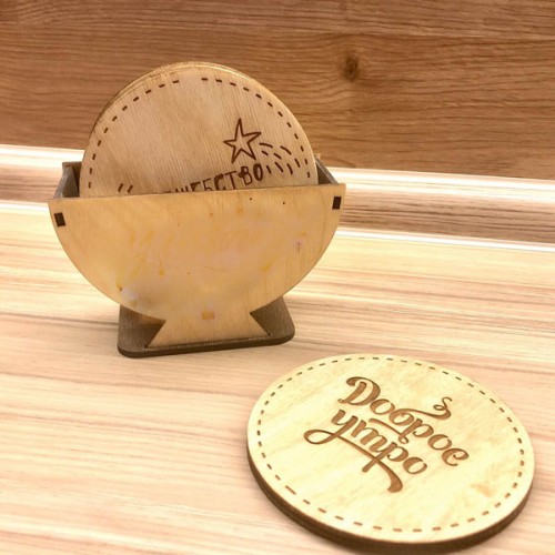 Wooden coaster set 4 pieces Wooden coaster set 4 pieces