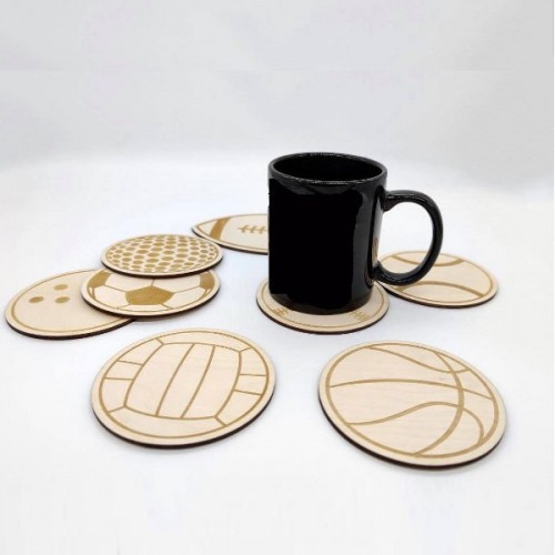 Wooden coaster set 4 pieces Wooden coaster set 4 pieces
