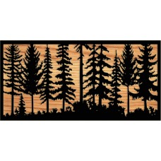 Laser cut 3d wood panel 