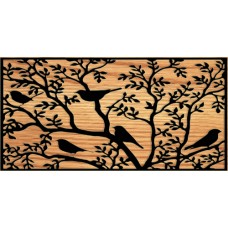 Laser cut 3d wood panel 