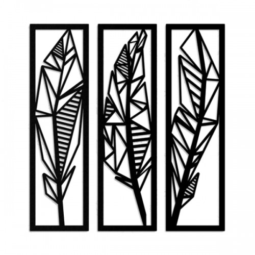 Wooden frame- Feather Wooden frame- Feather