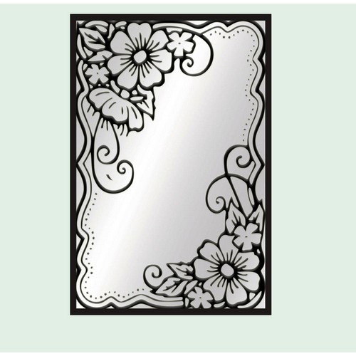 Rectangle acrylic mirror with wooden frame 