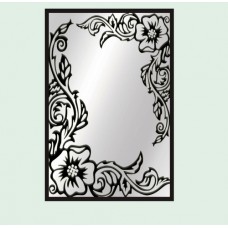 Rectangle acrylic mirror with wooden frame 