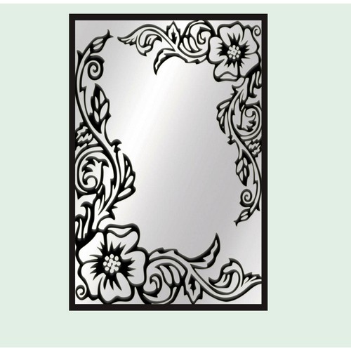 Rectangle acrylic mirror with wooden frame 