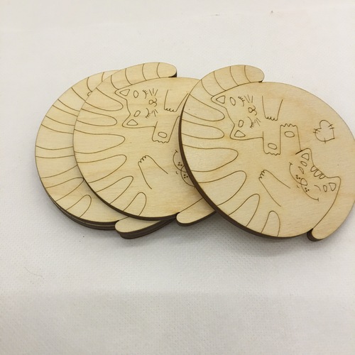Wooden coaster set 4 pieces Wooden coaster set 4 pieces