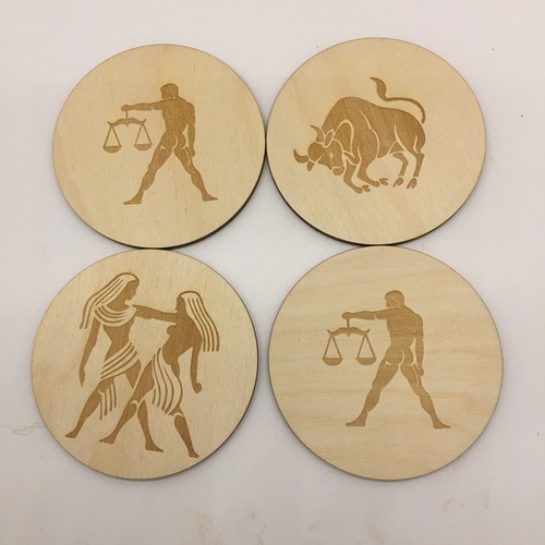 Wooden coaster set 4 pieces Wooden coaster set 4 pieces