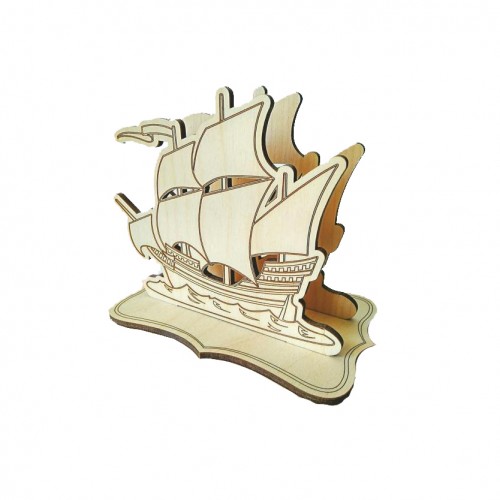 Wooden ship napkin holder Wooden ship napkin holder