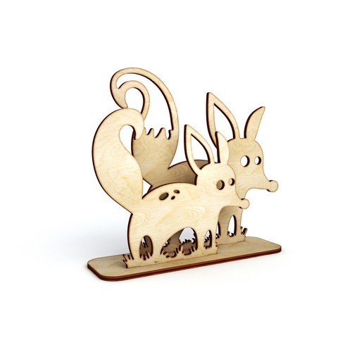 Wooden raccoon napking holder Wooden raccoon napking holder