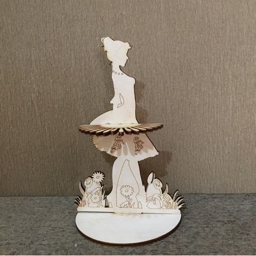 Wooden woman napkin holder Wooden woman napkin holder