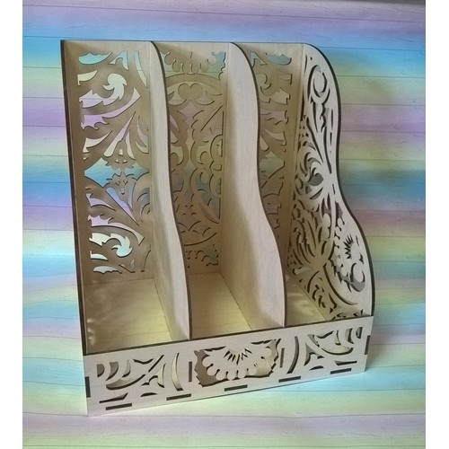 Wooden paper/envelope holder