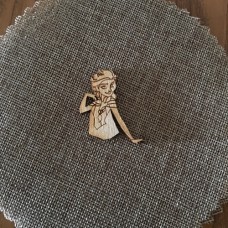 Wooden frozen for keyring or magnet