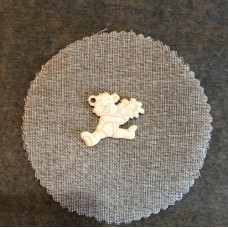 Wooden Little bear for keyring or magnet