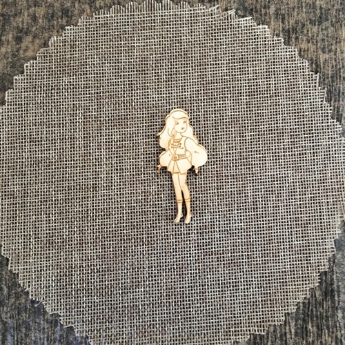 Wooden girl for keyring or magnet Wooden girl for keyring or magnet