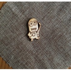 Wooden Minion Rush for keyring or magnet