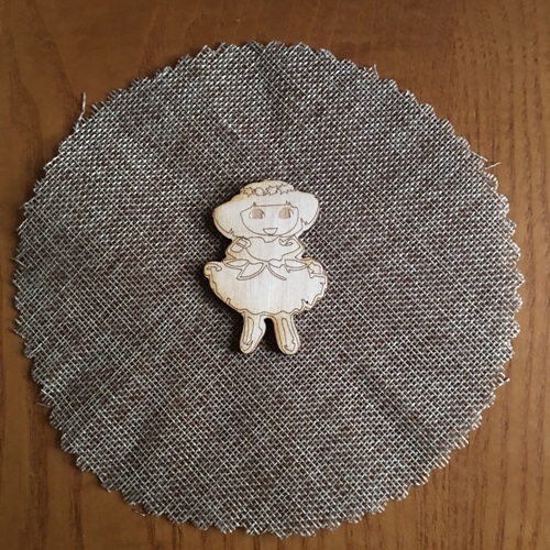 Wooden Dora the explorer for keyring or magnet Wooden Dora the explorer for keyring or magnet