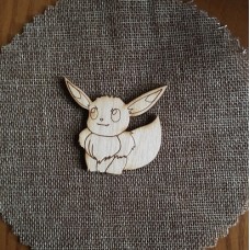 Wooden Pikachu for keyring or magnet