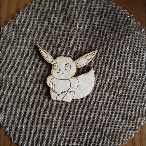 Wooden Pikachu for keyring or magnet Wooden Pikachu for keyring or magnet