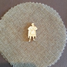 Wooden prince for keyring or magnet