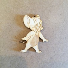 Wooden Jerry for keyring or magnet
