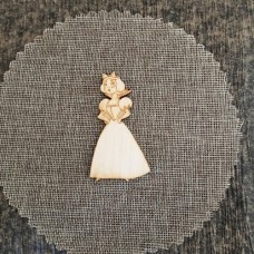 Wooden Snowwhite for keyring or magnet