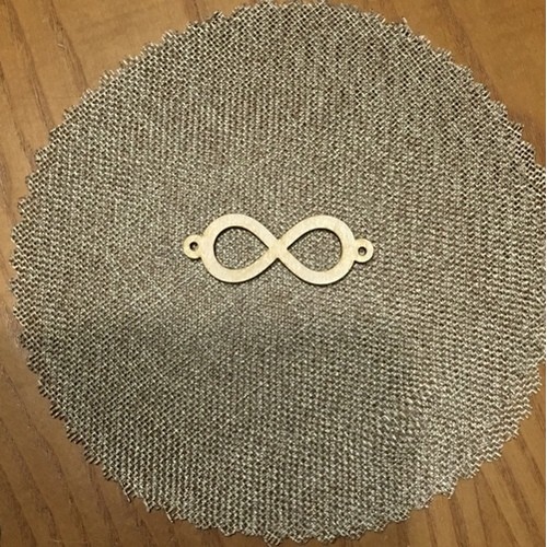 Wooden infinity for keyring or magnet Wooden infinity for keyring or magnet