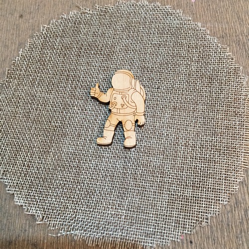 Wooden astronaut for keyring or magnet Wooden astronaut for keyring or magnet