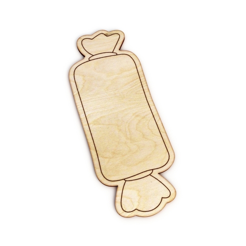 Wooden caramel for keyring or magnet Wooden caramel for keyring or magnet