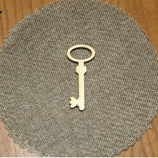 Wooden key for keyring or magnet