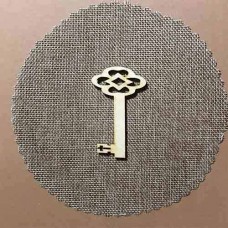 Wooden key for keyring or magnet