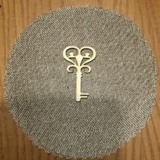 Wooden key for keyring or magnet