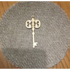 Wooden key for keyring or magnet
