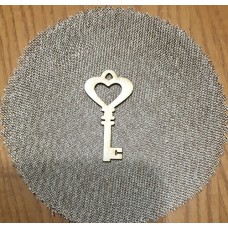 Wooden key for keyring or magnet