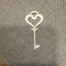 Wooden key for keyring or magnet