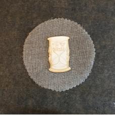 Wooden hourglass for keyring or magnet