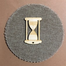 Wooden hourglass for keyring or magnet