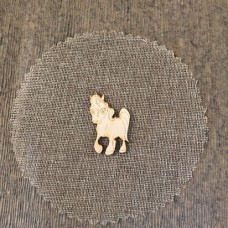 Wooden unicorn for keyring or magnet