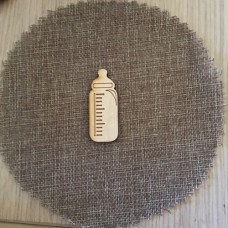 Wooden feeding bottle for keyring or magnet