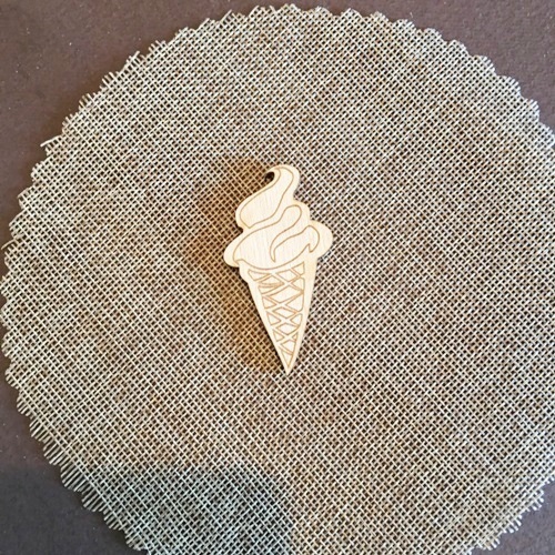 Wooden ice-cream for keyring or magnet Wooden ice-cream for keyring or magnet