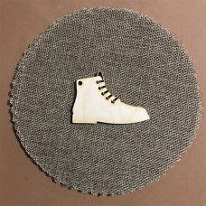 Wooden shoe for keyring or magnet