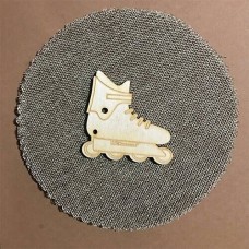 Wooden rollers for keyring or magnet