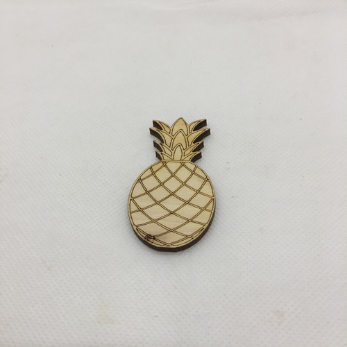 Wooden figure for keyring or magnet Pineapple