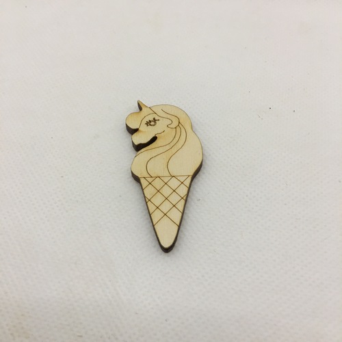Wooden figure for keyring or magnet ice cream