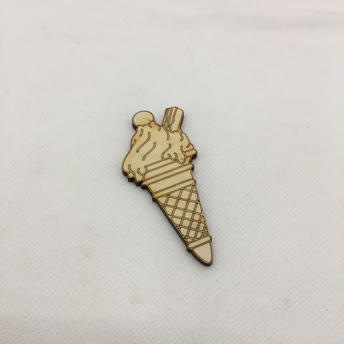Wooden figure for keyring or magnet ice cream