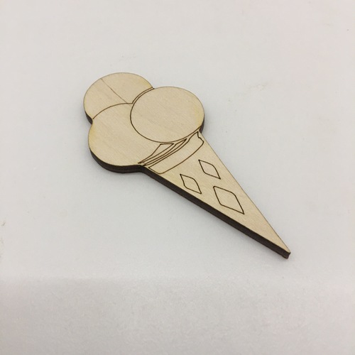 Wooden figure for keyring or magnet ice cream