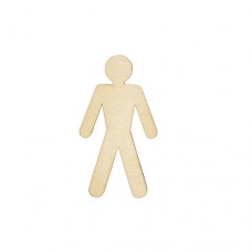 Wooden figure for keyring or magnet  people