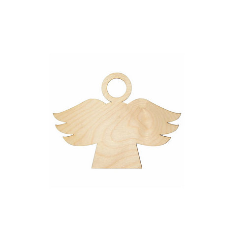 Wooden figure for keyring or magnet feather of angel Wooden figure for keyring or magnet feather of angel