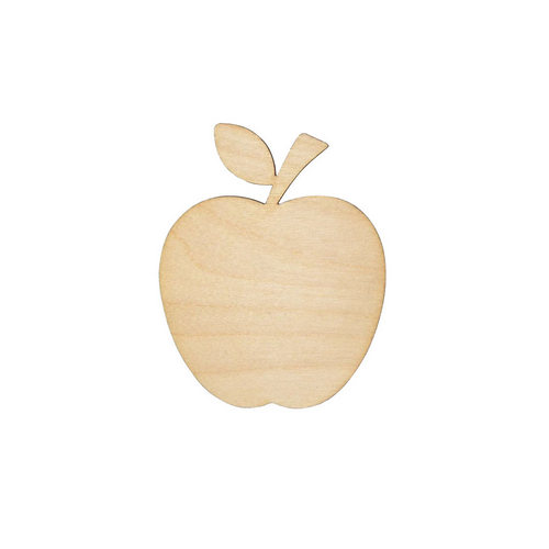 Wooden figure for keyring or magnet apple Wooden figure for keyring or magnet apple