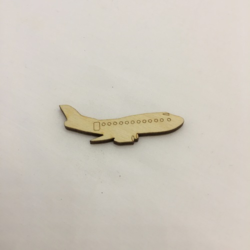 Wooden figure for keyring or magnet Airplane