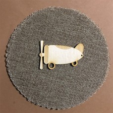 Wooden airplane for keyring or magnet